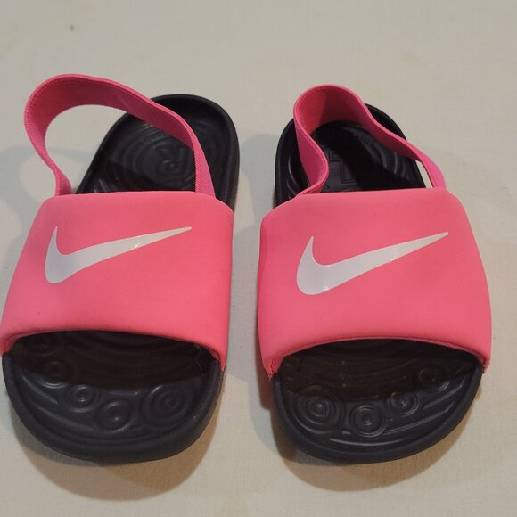 Toddlers Size 5 Pink Nike Kawa Slide Sandals - Picture 1 of 5